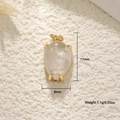 Water drop crystal pendant with golden metal claw setting for DIY jewelry making - Clear Crystal Pendant