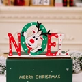 Decorazione natalizia NOEL in legno con renna e confezione regalo elegante - Stile Renna Lettera NOEL