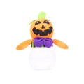 Tarro de caramelos de calabaza de Halloween con tapa de felpa y cuerpo transparente decor - Patrón de Calabaza