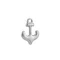 Gepolijste zilveren anker hanger van roestvrij staal voor DIY sieraden projecten - Zilveren Anker (06)