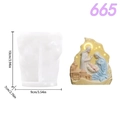 Silikonform für Baby-Geburtsszene, Kerzen- und Harzhandwerk, Größe 10x9x7cm - Baby Geburt (lz665-180)