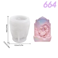 3D καλούπι σιλικόνης Φάτνη για DIY κεριά και γύψο, ύψος 10cm, σχέδιο κάστρου - Γέννηση στο Κάστρο (lz664-130)
