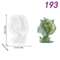 Silikonform mit Damen- und Rosendesign für handgemachte Kerzen und Harzhandwerk - Schönheitsrose (pm193-120)