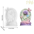 Siliconen mal met bloemreliëf en vlinder voor DIY geurkaarsen en decoraties - Reliëf Bloem Vlinder / Bloemenplaat PM196-150
