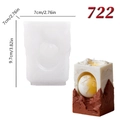 Planet series silicone mold for 3D earth and mountain DIY aromatherapy candles - Earth Square Column Style (lz-722-170)
