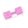 Pink silicone mold for flowers like daisies and hydrangeas with size 7cm by 2.6cm - Hydrangea / Pink