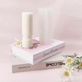 Cylindrical silicone candle mold with vertical column texture for aromatherapy DIY crafts - Large 3D Vertical Ribbed Pillar