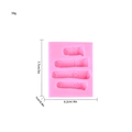 Pink silicone mold for realistic severed finger shapes in various sizes for Halloween - Severed Finger