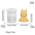 Cartoon cat shaped silicone mold for DIY ice cream and creative mousse cake making - Cat Style (Ice Grid Bear)