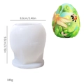 Molde de silicona para huevos de Pascua con relieve 3D de libélula y flores para bricolaje - Huevo Floral Libélula