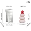 Stampo in silicone fai-da-te per candele riccio di mare e stella marina con misure - Stile Riccio Di Mare E Stella Marina A Tre Strati