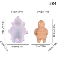 Molde de silicona de oso con dimensiones y especificaciones para velas DIY - Oso Tumbado (lz-284)