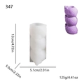 Stampo in silicone per candele a bolle impilabili con altezza 12cm e peso 125g - Melanzana