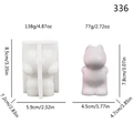 Standing bear silicone mold 7.8cm height for DIY candle making and gypsum craft - Standing Jumping Rabbit (lz-336)