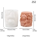 DIY silicone mold with 3D honey bear design for making candles, soap, and plaster crafts - Eco Honey Pot Bear (lz-252)