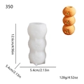 Stampo in silicone per candele agli agrumi a 3 strati con trama realistica a buccia - Arancia