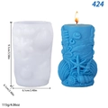 Stampo in silicone a tema marino con motivi a rilievo di stelle marine e conchiglie - Conchiglia Oceanica (lz-424)