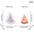 Cheese shape silicone mold with detailed dimensions and 35g finished product specifications - Small Cheese lz-316
