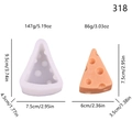 Cheese shape silicone mold for DIY mousse cake with detailed weight and size data - Large Cheese lz-318