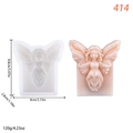 Stampo in silicone angelo farfalla 3D per candele fai-da-te con dettagli ali e misure - Angelo Farfalla a Corpo Intero (lz-414)