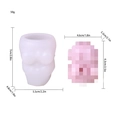 Silicone female torso mold for DIY candles with precise weight and size dimensions - Curly Hair Female Torso (Curly Snowman Style)