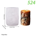 3D bird pillar silicone mold for DIY candles with intricate branch and fruit relief - Bird Singing Among Branches (lz-524)