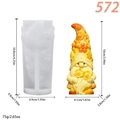 DIY gnome silicone mold with flower holding design for aromatherapy candle making - Sunflower Gnome (lz-572)