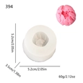 Pfingstrosen-Silikonform für Seife und Kerzen mit den Maßen 5,2 cm x 3,5 cm - Pfingstrosenknospe (lz-394 H49)