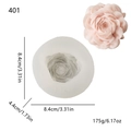Silikonform für DIY Rosenkerzen und Gipsdekorationen inklusive Maßen und Gewicht - Große Ranunkel (lz-401 H32)