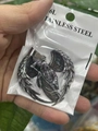 Gotischer Silber-Edelstahlanhänger Sensenmann mit Flügeln im Vintage-Stil - Retro Silber (Ohne Kette)