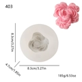 Rosenblüten-Silikonform mit Maßen 8,3 cm und 185 g Gewicht für DIY-Seifen und Kerzen - Große Ranunkel (lz-403 H9)