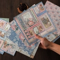 Stamperia vintage floral scrapbooking paper sheets with cottage life designs and quotes - Cottage Life Garden Floral