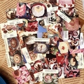48 pezzi adesivi vintage con ricette di dolci per valigie, laptop e bottiglie - Stile Popo Factory