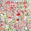 80 niedliche Mädchen- und Frucht-Aufkleber wasserfest für Scrapbooking und DIY - Niedliche Mädchen-Kollektion
