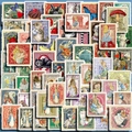 62 Stück Vintage Alice Garten Briefmarken Aufkleber mit Tieren und Blumen Illustrationen - Garten Briefmarken Thema Stil