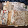 20 Blatt dekoratives Scrapbooking-Papier im Vintage-Stil mit europäischen Retromustern - Vintage Materialpapier (1005)