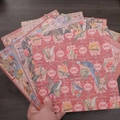 Vintage Dschungel-Abenteuer Collagenpapier mit Papageien und Zebras für DIY Scrapbooking - Dschungel-Abenteuer-Stil
