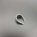 Fermoir de pendentif en forme de goutte en acier inoxydable pour grosse chaîne - Grand / Acier