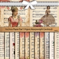 Lot de 12 feuilles de musique vintage pour scrapbooking et collages DIY 14x20cm - Décor de Partition Vintage / 12 Feuilles/Paquet