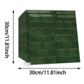 Détail de carreaux brillants vert foncé empilés avec texture marbre de 30 cm - 30*30cm 10 Feuilles Un Ensemble / Vert Foncé