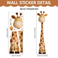 Detail of DIY giraffe height chart wall sticker with PVC self-adhesive parts for kids room - Giraffe Style (UV26Y80240T_R) / 90*30cm