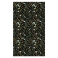 Vintage botanical wallpaper with fern and berry patterns on a dark black background - 44cm*300cm Per Roll / Vintage Greenery (CT26Y70021M)