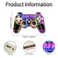 Detail showing 0.5cm wood thickness and metal wall hook for gamezone controller wall decor - 29cm x 19cm / Game Controller Style (Y26Y90130_Q) / Y26Y90130_Q