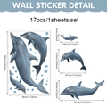 Gedetailleerde afmetingen gids voor dolfijn muurstickers set met maten in centimeters - Dolfijn Bellen (CT26Y80250T_R) / 60*40cm