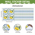 Detail von 24er-Set Zitronen-Fliesenaufklebern mit wasserfester HD-Druckoberfläche - 15*15cm / Frischer Zitronenstil (LM26T60097J_T)