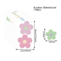 8-color daisy flower wall decals set with dimension markings for home decor - Colorful Large Daisy (CT20874T_T) / 91cm*71cm