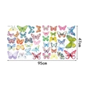 Dettaglio degli adesivi murali farfalla acquerello con dimensioni 95cm x 47cm - Stile Farfalla Acquerello (TBW9257)