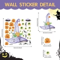 Set pegatinas pared Halloween con sombrero de bruja calabaza y ojos tamaño 32x32cm - Sombrero de Bruja y Ojo de Calabaza (TBW9205: 32*32cm)