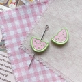 Gros plan de perles pastèque rose et verte pour bijoux DIY et accessoires de téléphone - 6# Pastèque Vert