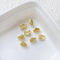 Vergoldete 18k V-förmige Anhängerösen und Schmuckverbinder Set für DIY-Halsketten - Großer Stil mit Seitenloch / Gold